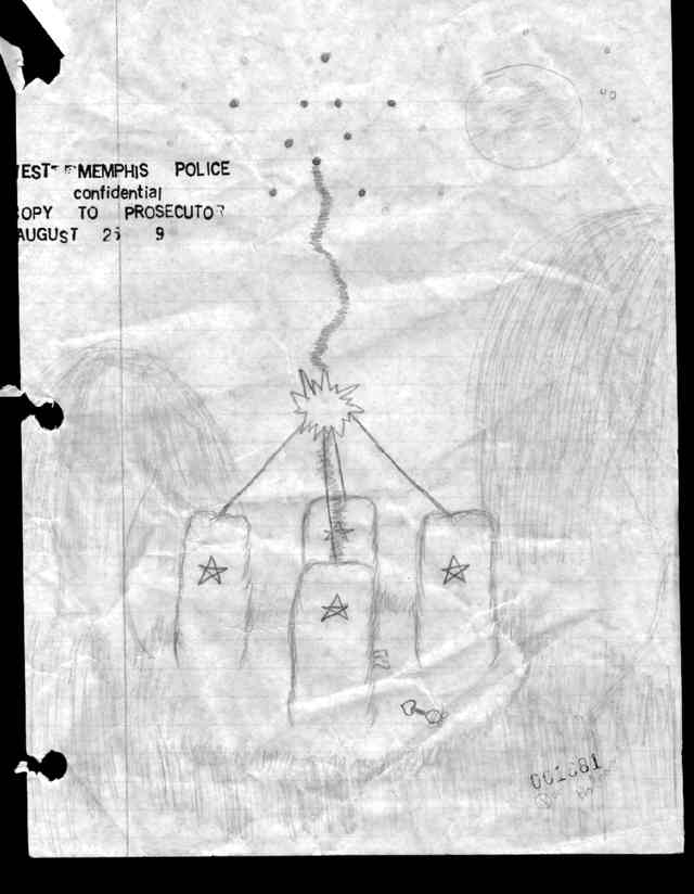 Four tombstones drawing